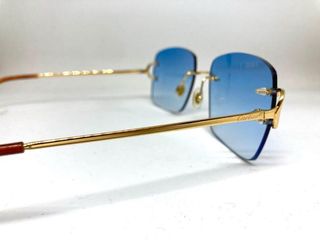 Gafas Cartier Signature C Azules Doradas
