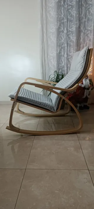 Mecedora Ikea Madera y Tela