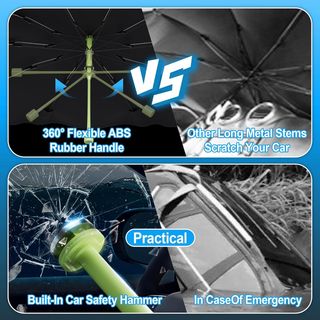 Parasol Coche Delantero, Parasol Paraguas Coche De