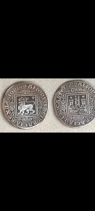 Maravedí Plata Alfonso X (Reproducción)