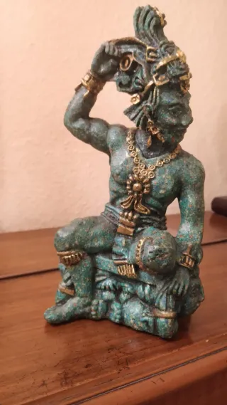 Figuras Aztecas Chac Zutz Vintage.