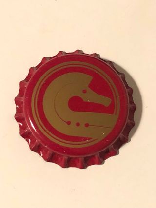 Chapa cerveza caballo dorada