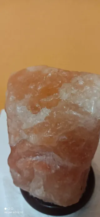 Lámpara Salgema Antigua Piedra Natural