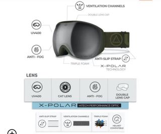 Occhiali da sci Uller Blizzard con custodia