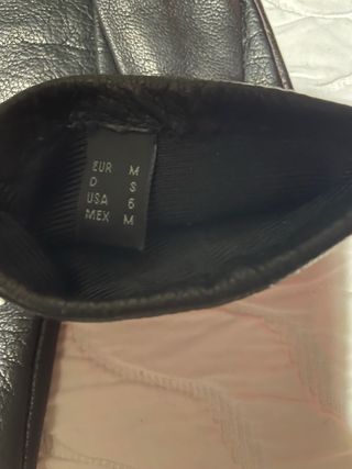 Guantes de piel con tachas de Mango