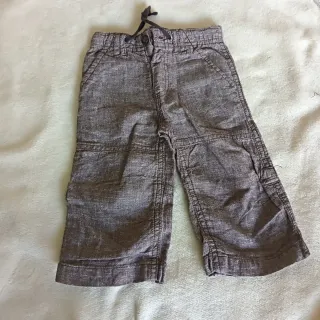 Calça / calção de ganga bebé castanho