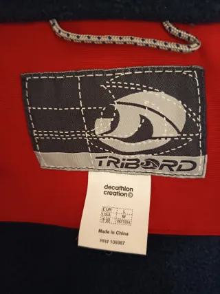 Giacca da sci rossa Tribord e salopette Diadora