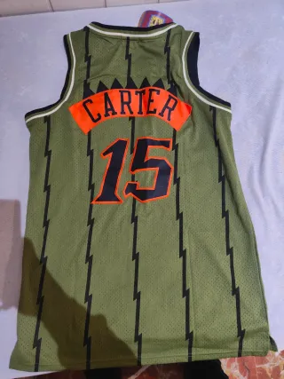 Camiseta NBA Raptors Vince Carter Militar