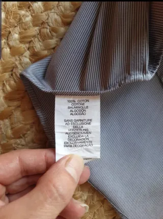 Camisa de vestir Calvin Klein gris