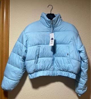 Chaqueta acolchada azul