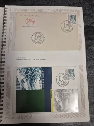 Cartolina La donna nell'arte 2002