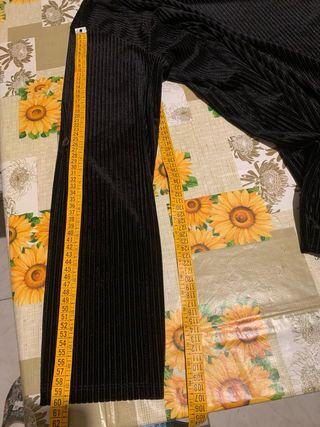 Blusa nera vellutino coste tg XXXL