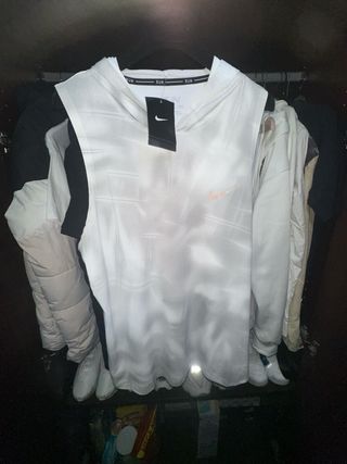 Camiseta sin mangas Nike RUN blanca