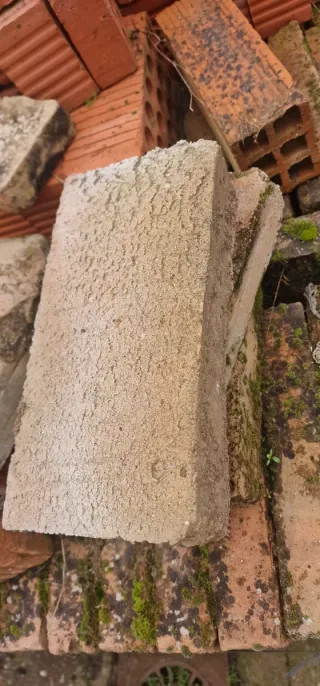 Ladrillos de construcción macizo rustico