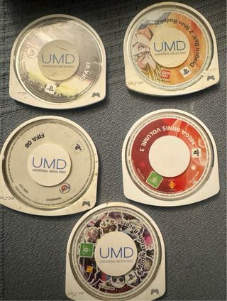 2 Sony PSP Street Negra + 5 UMDs