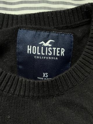 Jersey Hollister Negro Talla XS