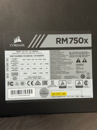 Fuente Alimentación Corsair RM750x 750W
