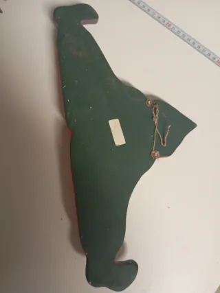 Perchero payaso madera antiguo