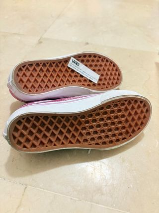 Zapatillas Vans Niña  Glitter Rosa