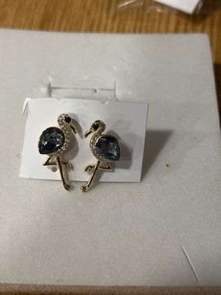 Pendientes Flamenco Xuping 14k Oro Gris