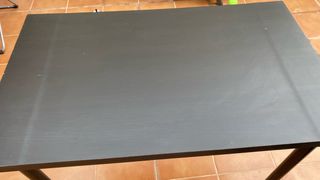 Mesa Escritorio Ikea Negra y Madera