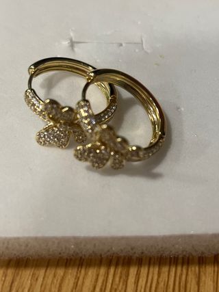 Pendientes Xuping Mariposa Bañados en Oro