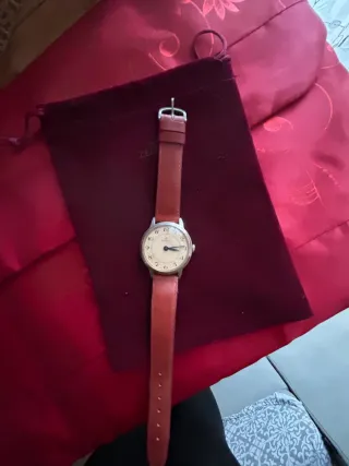 Orologio Continental Vintage Pelle Rossa