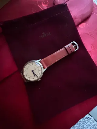 Orologio Continental Vintage Pelle Rossa