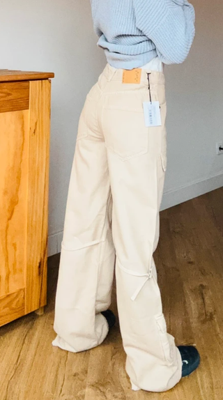 Pantalones Haikure T36/27 Beige Cargo