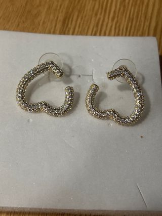 Pendientes Xuping Corazón Bañados en Oro 14K