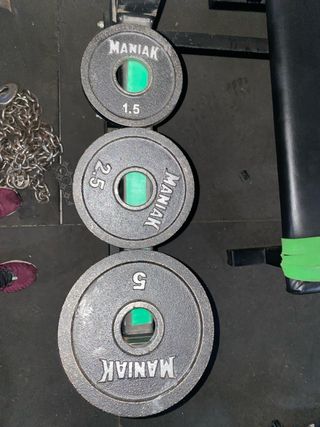 Discos Maniak Fitness varios pesos (50mm)