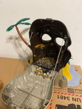 Playmobil Isla Calavera Pirata Custom y barca