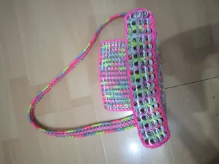 Bolso artesanal colombiano multicolor