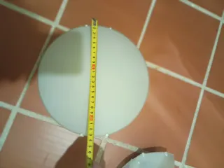 3 Lámparas de cristal