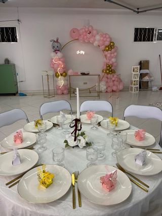 Decoración de mesa para eventos i buffet