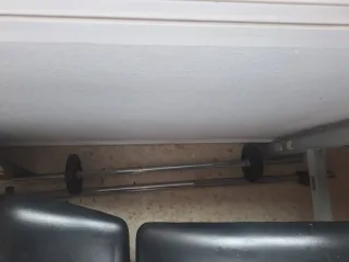 Press de banca con pesas