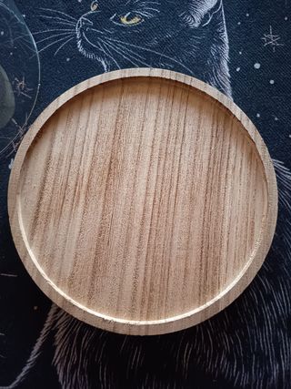 CÚPULA DE CRISTAL CON BASE DE MADERA