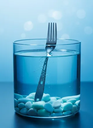 Forchetta design unico acciaio inox