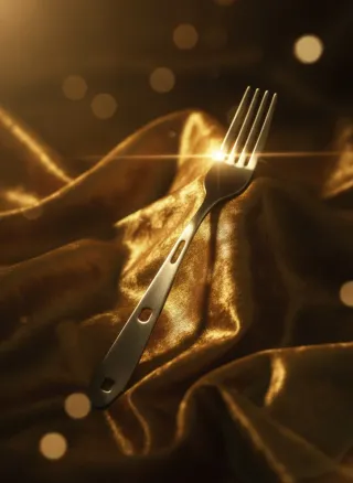 Forchetta design unico acciaio inox