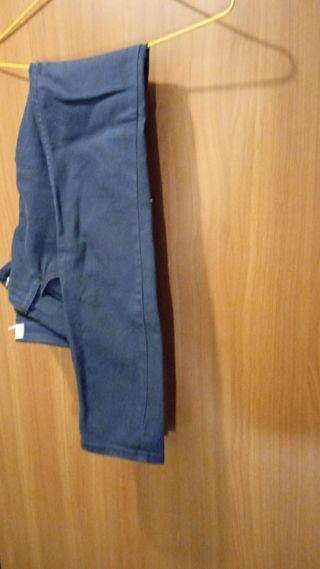 Pantalón pitillo azul marino Mango Talla M, mujer
