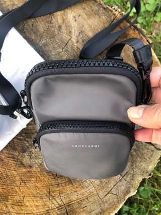 Borsa a tracolla Trussardi uomo grigia