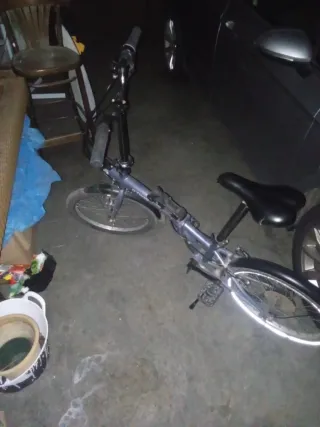 Bicicleta Plegable Decathlon Gris