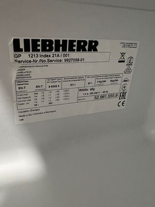 Congelador Liebher Gp 1213