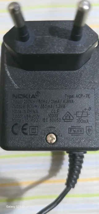 Cargador Nokia AC/DC Negro