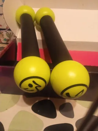 Mancuernas Zumba Verdes y Negras