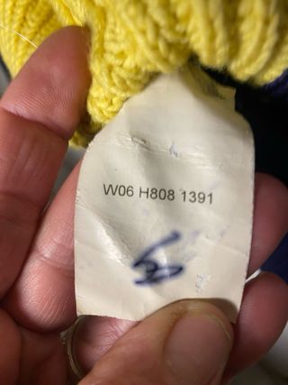 Maglione Dirk Bikkembergs Blu/Giallo Vintage