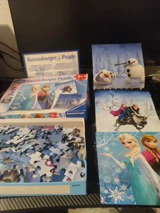 3 Puzzles Frozen 49 Piezas Ravensburger