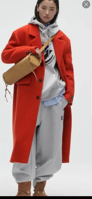 Abrigo oversize lana Zara T/L