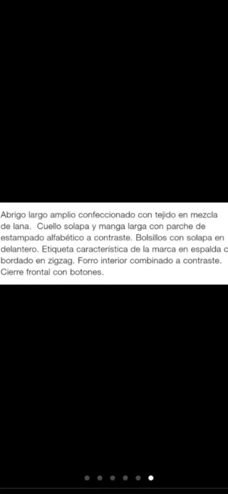 Abrigo oversize lana Zara T/L