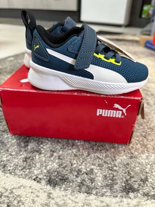 Scarpe Puma Bambino Blu e Bianche